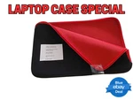 Hp Laptop Sleeve Case Black & Red Foam Padded Zipper Fits Up To 12". Fixed Price $9.95.