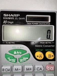Sharp Elsi Mate El-344r 10-digit Converter Calculator. Fixed Price $10.20.