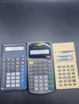 Ship From Usa Lots Of 3 Vtg Calculators No Batteries-texas Instruments Ti-35x Ti. Fixed Price $19.00.