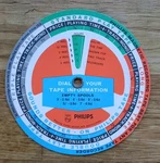 Fab Vintage Philips Turnable Calculator Tape Speed Dial Playing Time Recorded. Fixed Price $6.74.