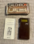 Vintage Teal Calchron Lc852 Electronic Calculator W/ Timer & Alarm. Fixed Price $99.99.