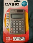 Casio Sl-300ve-s Calculator New Sealed Big Display Solar Plus Metal Cover Nos. Fixed Price $11.66.