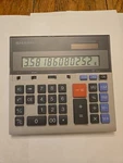 Sharp Compet Qs-2130 12-digit Desktop Financial Twin Power Calculator Solar Nice. Fixed Price $12.00.