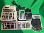 Lot Of 7 Calculators Victor 1460-3, Sharp Compet Cs-1181, Canon P120-dh Lot*. Fixed Price $40.99.