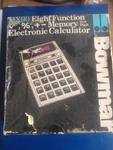 Bowmar Mx-90 Electronic Calculator W/ Box ,case , Manual, Power Adapter, Tested. Fixed Price $30.00.