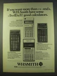 1979 W.h. Smith Calculator Ad - Casio Fx3100, Fx120. Fixed Price $19.99.