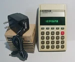 Vintage 1980 Calculator Sharp El-215 Works Great, With Ea-17e Ac Power Adapter. Fixed Price $9.99.