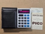 Pico Pa-80n Vintage Micro Pocket Size Calculator W/ Soft Pouch & Manual Working. Fixed Price $82.50.