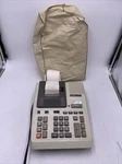 Vintage Casio R-1203 Electronic Printer Calculator With Cover - Tested. Fixed Price $59.99.