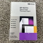Hp 82175a Black Print Thermal Paper Box Of 6 Rolls 2.25" Wide. Fixed Price $35.00.