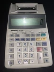 Sharp El-1750v Electronic Printing Calculator 12 Digit 2 Color Print White. Fixed Price $16.49.