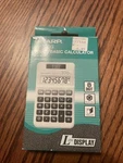 Sharp El-376g Solar Basic Calculator Large Display. Fixed Price $15.00.