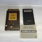 Vintage Casio Aq-2200 Silver Handheld Electronic Chronometer Calendar Calculator. Fixed Price $17.09.