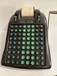 Vtg 1940 S Victor Adding Machine Calculator Register Bakelite Faux Wood Case. Fixed Price $240.00.