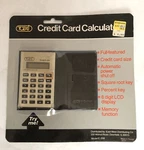 Vintage Credit Card Calculator Tozaj Model E-259 New Old Stock. Fixed Price $42.00.