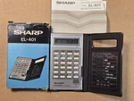 Sharp El-401 Vintage Calculator Alarm Clock W/sound Mint In Box Working. Fixed Price $18.00.
