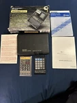Sharp Wizard Oz-7620 Black Electronic Calculator Organizer Computer 64kb Pda Cib. Fixed Price $30.00.