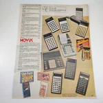 Texas Instruments Vintage Catalog Print Ad Novus Calculator Sankyo 1978. Fixed Price $8.01.
