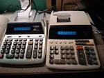 Lot Of 2 Used Printing Calculators Cannon Mp11dx And Sharp El-1197piii. Fixed Price $40.00.