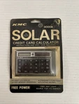 Vtg Kmc 9000b Dual Power Calculator Pocket Credit Card Size With Case New. Fixed Price $27.99.