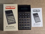 Western Auto Citation / Texas Instruments Vintage Calculator - Working Great. Fixed Price $38.00.