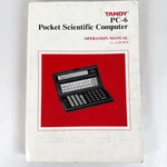 Tandy Pc-6 Pocket Scientific Computer Operation Manual 1986 26-3672. Fixed Price $17.99.