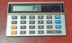 Vintage Casio Sl-703 Gd Electronic Calculator Solar Made In Japan. Fixed Price $44.44.