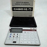 Casio Ml-75 Calculator W/ Manual + Case Batteries Tested. Fixed Price $8.00.