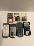 Texas Instrument Ti-36x/30/30xs/30xiis & Canon Ls-80z Calculators Lot 6 Works. Fixed Price $21.99.