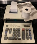 Sharp Compet Qs-1660 Electronic Printing Calculator Desktop Manual Extra Paper. Fixed Price $49.99.