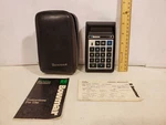 Super Rare 1973 Vintage Bowmar Mx80 Personal Calculator W/ Case, Manual Read. Fixed Price $44.95.