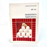 Hp-34c Statistics Applications Book 1980 00034-90033 For Vintage Calculators. Fixed Price $49.99.