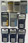 Texas Instruments Assorted Calculator Ti-30x, Solar Ti-1766, Ti-7140 Lot Of 10. Fixed Price $22.50.