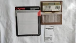 Vtg Canon Checkbook Iii Money Manager Calculator Check Holder Brown Open Box. Fixed Price $40.00.