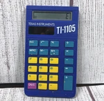 Vintage 1987 Blue Texas Instruments Ti-1105 For Students Calculator - Tested. Fixed Price $10.95.