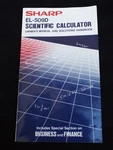 Sharp El-509d Scientific Calculator Owners Manual And Solutions Handbook. Fixed Price $2.95.
