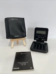 Phillips Executive Travel Pocket Calculator Alarm Clock Date Vgc W/ Manual. Fixed Price $19.99.