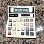 Vintage Kmc 100b Solar Powered Calculator 8-digit Lcd 1984. Tested And Working.. Fixed Price $12.99.