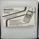 Sharp El-1611 A Hand Held Print/display Calculator Vintage W/ Box 10 Digit Print. Fixed Price $15.00.