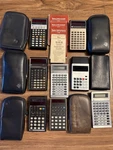 Lot Of 8 Vintage Calculators Hp 21 32e Ti-30 Ti-55 Sr-51 Hewlett-packard Texas. Fixed Price $200.06.