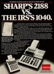 1982 Vintage Print Ad Sharp's El-2188 Vs. The Irs's 1040 Printing Calculators. Fixed Price $9.95.