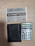 Casio Pw-70 Handheld Basic Calculator Lcd Display Alarm Clock Stopwatch Battery. Fixed Price $72.00.