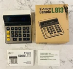 Canon Canola L813 Vintage Calculator With Box And Manual Working. Fixed Price $33.99.