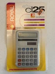 Vintage Royal C 25 8 Digit Handheld Solar Battery Calculator New Old Stock Works. Fixed Price $9.99.