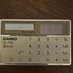 Casio Sl-750 Pocket Basic Calculator High-power Solar Cell Lcd Display. Fixed Price $8.00.
