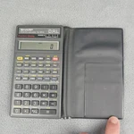 Vtg Sharp Dal El-531g Scientific Calculator Black 2 Line Lcd Display With Case. Fixed Price $8.57.