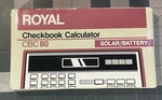 Vtg Royal Cbc 80 Checkbook Calculator Vintage Solar Wallet Case Tested Working. Fixed Price $29.99.
