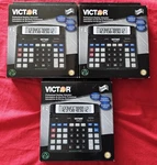 Lot Of 3 Victor 1200-4 Professional Desktop Calculator 12 Digit Dual Power Tax. Fixed Price $49.99.