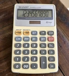 Vintage Sharp El-334f Calculator Twin Power 10-digit Solar + Battery. Fixed Price $24.99.