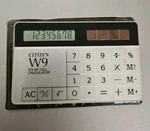 Vintage Citizen W9 Solar Credit Card Calculator Made In Japan. Fixed Price $23.25.